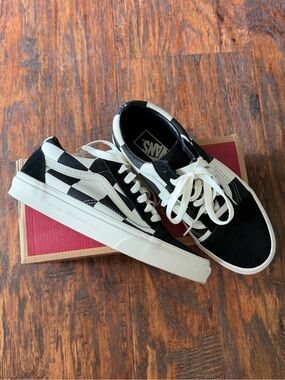 Vans Black and White Checkerboard Old Skool Sneakers